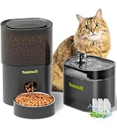 Amazon.com : Automatic Cat Feeder & Fountain, 3L Timed Dry Food